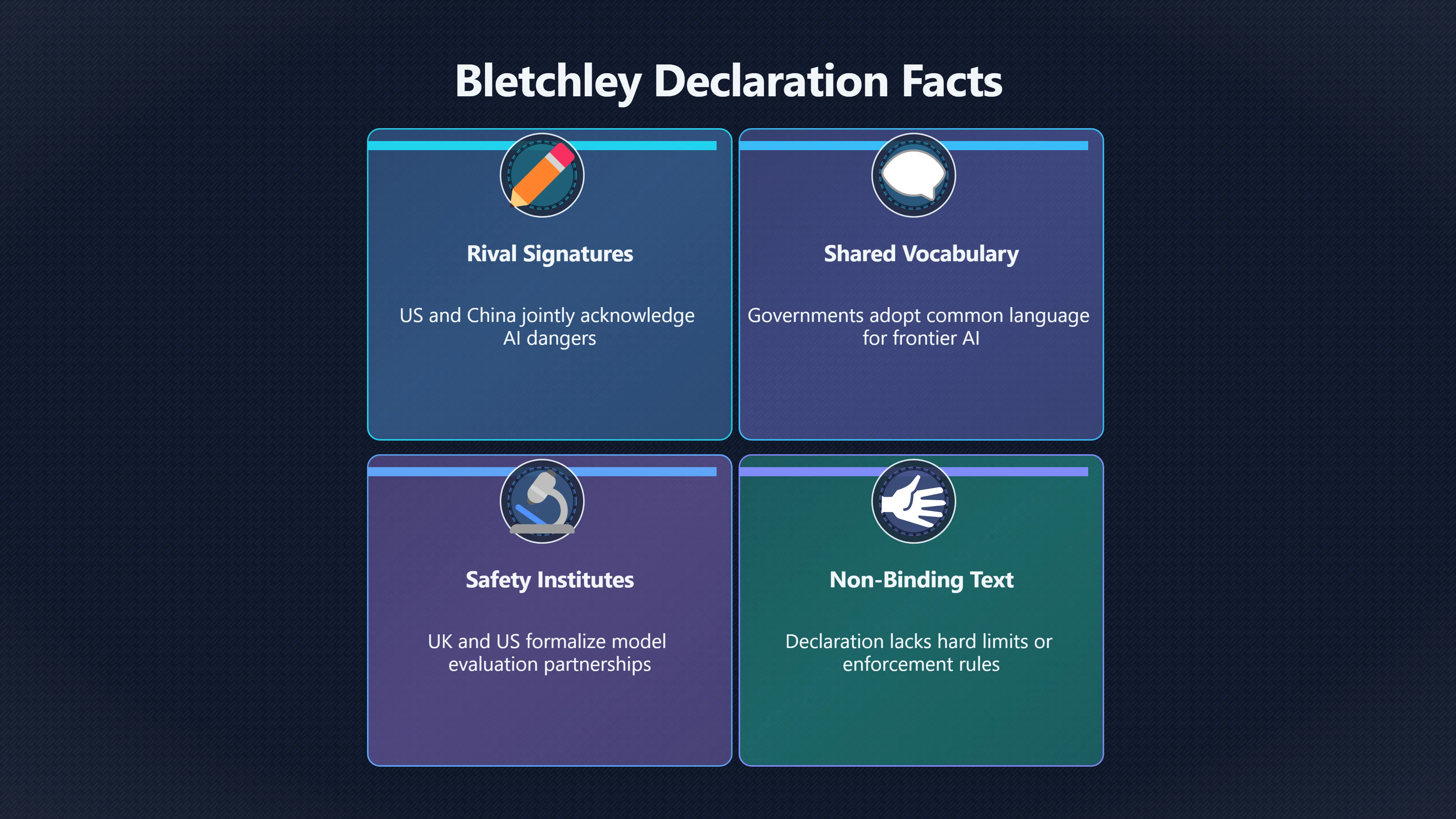 Overview image for Did Bletchley prove AI rivals can cooperate? | Geopolitics
