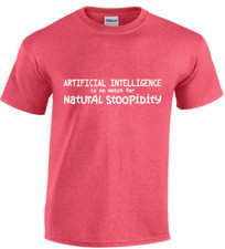 Listing image for Funny Saying T-shirt AI Mens T-shirts Mens Graphic Tees Artificial Intelligence
