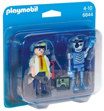 Listing image for Playmobil 6844 Scientist with Robot Duo Pack figure figures - NEW