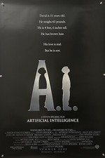 Listing image for A.I. ARTIFICIAL INTELLIGENCE Original One Sheet Movie Poster - 2001 - SPIELBERG