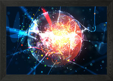 Listing image for Neural network Framed Wall Art Poster Canvas Print Picture