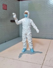 Listing image for Figure Man Virus Thermometer Hazmat Crew Mask Painted Diorama 1:24 Scale Model