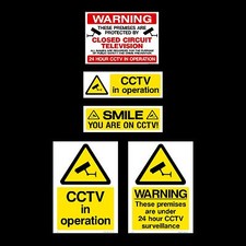 Listing image for CCTV Sign, Sticker - All Sizes & Materials - Security, Camera, Warning