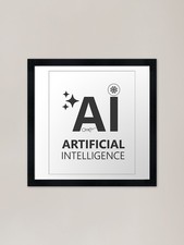 Listing image for Future Mind Design ai Framed Art Pr Framed Wall Art Poster Canvas Print Picture