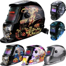 Listing image for WELDING MASK AUTO DARKENING Solar Powered Welders ARC TIG MIG Grinding Helmet UK