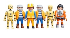 Listing image for Playmobil figure construction worker construction site harbor astronaut robot
