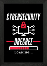 Listing image for Cybersecurity Degree Framed Wall Art Poster Canvas Print Picture