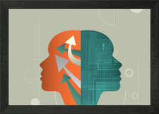 Listing image for Artificial intelligence Framed Wall Art Poster Canvas Print Picture