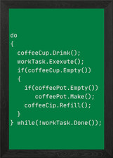 Listing image for Computer Science Coffee Framed Wall Art Poster Canvas Print Picture