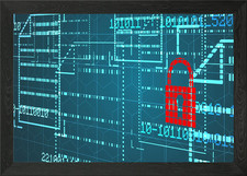 Listing image for Cybersecurity Matrix Framed Wall Art Poster Canvas Print Picture