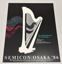 Listing image for SEMICON SEMI Semiconductor 1986 Osaka Japan Technology Tech Computer Ad Poster