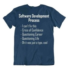 Listing image for Software Process Tshirt Programmer T-Shirt Funny Computer Language Apparel