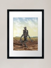Listing image for Mysterious Robot Framed Art Print Framed Wall Art Poster Canvas Print Picture