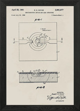 Listing image for Semiconductor Patent Illustration Framed Wall Art Poster Canvas Print Picture
