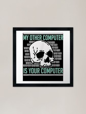 Listing image for Cyber Hacker, Computer Security Exp Framed Wall Art Poster Canvas Print Picture