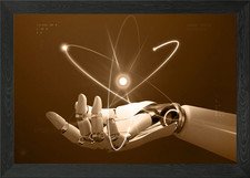 Listing image for AI future Framed Wall Art Poster Canvas Print Picture