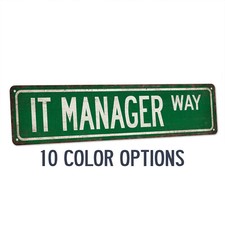 Listing image for IT Manager Street Sign Information Technology Gift Programmer 104180021052