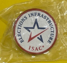 Listing image for Elections Infrastructure ISAC CISA Cybersecurity Lapel Pin