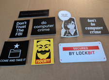 Listing image for Hacker Sticker Pack 8 pcs - Perfect for anyone who is into cybersecurity