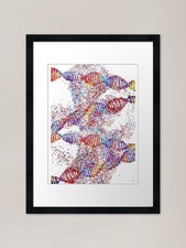 Listing image for DNA molecule, DNA Framed Art Print Framed Wall Art Poster Canvas Print Picture