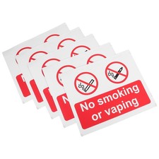 Listing image for 5 Pcs Safety Sign for Vehicles No Smoking Labels Notice Stickers Car