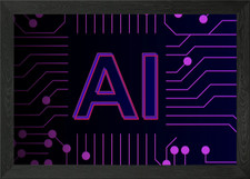Listing image for Machine Learning Framed Wall Art Poster Canvas Print Picture