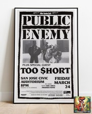 Listing image for Public Enemy Too Short 1989Tour Concert Photo / Poster Up To 36"