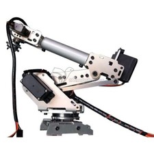 Listing image for 6-Axis Industrial Mechanical Robot Arm Model Aluminum Manipulator Only Frame New