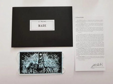 Listing image for AI WEIWEI MASK SCREEN PRINT LIMITED 2020 MIDDLE FINGER HAND ART INK ORIGINAL!!