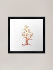 Listing image for yellow technology tree Framed Art P Framed Wall Art Poster Canvas Print Picture