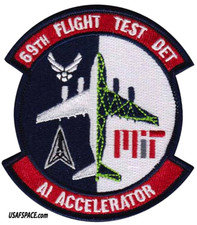 Listing image for USAF 69TH FLIGHT TEST DET- MIT -AI-ARTIFICIAL INTELLIGENCE ACCELERATOR-VEL PATCH