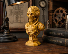 Listing image for Steampunk Robot Bust 3D Printed Display Model