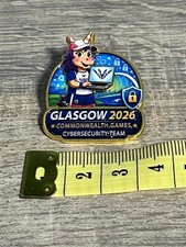 Listing image for LIMITED EDITION - GLASGOW 2026 COMMONWEALTH GAMES - CYBERSECURITY - PIN BADGE