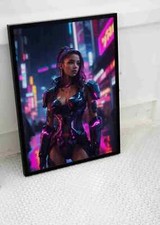 Listing image for HOT SEXY CYBORG GIRL POSTER AI ROBOT FANTASY ADULT EROTIC CYBERPUNK -A2 A1 SIZE