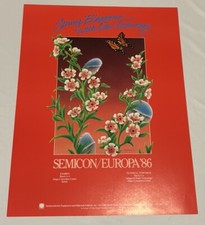 Listing image for SEMICON SEMI Semiconductor 1986 Switzerland Technology Tech Computers Ad Poster