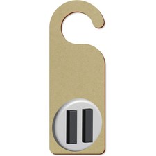 Listing image for 'Pause Button' Door Hanger Sign (DH00041274)