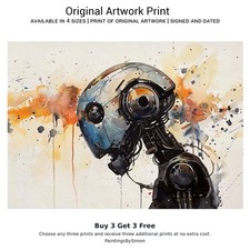 Listing image for Robot | Print on Matte Paper | Sci Fi Wall Art