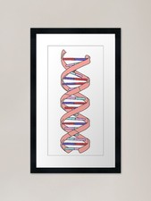 Listing image for DNA Framed Art Print Framed Wall Art Poster Canvas Print Picture