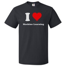 Listing image for I Love Machine Learning T shirt I Heart Machine Learning Tee