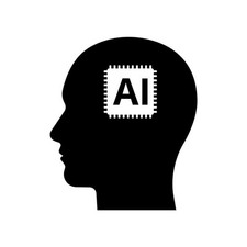 Listing image for Ai Artificial Intelligence Icon Of Human Face Vinyl Sticker Decal Car Window 4"