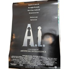 Listing image for 2001 AI Artificial Intelligence Double Sided 27" x 41" Theatrical Movie Poster