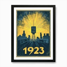 Listing image for Aihrgdesign A Vintage Technology Po Framed Wall Art Poster Canvas Print Picture