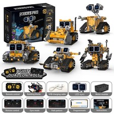 Listing image for 5 in 1 Robot Toys for Kids Building Set, APP & Remote Control Robotics Kit