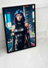 Listing image for AI SEXY ASIAN GIRL POSTER FUTURE FANTASY ROBOT EROTIC CYBERPUNK SIZE A4 A3 A2 A1