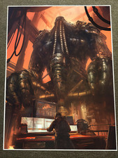 Listing image for Giant Sci-Fi Robot in High-Tech Control Room Poster 18x24in