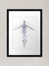 Listing image for DNA Human Particle Formation Framed Framed Wall Art Poster Canvas Print Picture