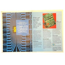 Listing image for 1981 GMC Computer Command Control Chip Vintage Print Ad 16x11 80s Tech Wall Art