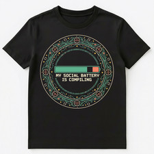 Listing image for Programmer Introvert Social Recharge Coding Humor Unisex T-Shirt