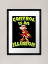 Listing image for Control Is An Illusion Robot AI Art Framed Wall Art Poster Canvas Print Picture