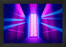 Listing image for Towering Data Center Lit Framed Wall Art Poster Print Picture